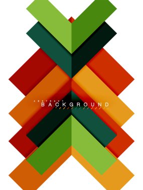 Çok renkli soyut geometrik şekiller, geometri arka plan web afiş için