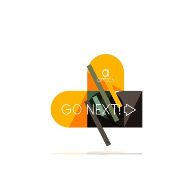 En az daire temiz soyut seçeneği adım Infographic tasarım öğesi, geometrik şekiller - Tur kareler, daireler ve satırları düzeni ile örnek metin