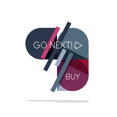 En az daire temiz soyut seçeneği adım Infographic tasarım öğesi, geometrik şekiller - Tur kareler, daireler ve satırları düzeni ile örnek metin