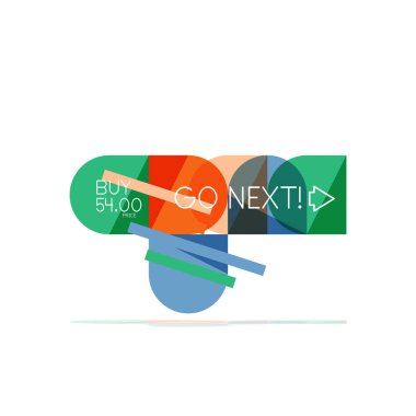 En az daire temiz soyut seçeneği adım Infographic tasarım öğesi, geometrik şekiller - Tur kareler, daireler ve satırları düzeni ile örnek metin