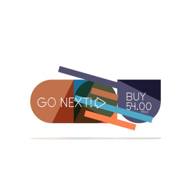 En az daire temiz soyut seçeneği adım Infographic tasarım öğesi, geometrik şekiller - Tur kareler, daireler ve satırları düzeni ile örnek metin