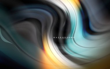 Sıvı sıvı renkler tasarım, renkli mermer veya plastik dalgalı doku arka plan, siyah, iş veya teknoloji sunu veya web broşür için parlak renkli öğeleri kapak tasarımı, duvar kağıdı