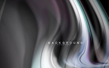 Sıvı sıvı renkler tasarım, renkli mermer veya plastik dalgalı doku arka plan, siyah, iş veya teknoloji sunu veya web broşür için parlak renkli öğeleri kapak tasarımı, duvar kağıdı