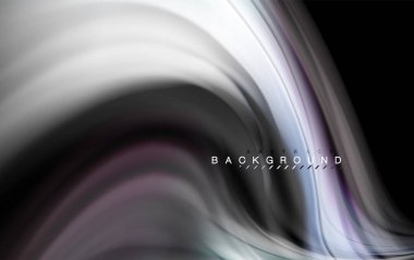 Sıvı sıvı renkler tasarım, renkli mermer veya plastik dalgalı doku arka plan, siyah, iş veya teknoloji sunu veya web broşür için parlak renkli öğeleri kapak tasarımı, duvar kağıdı