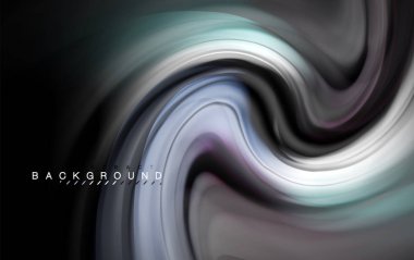 Sıvı sıvı renkler tasarım, renkli mermer veya plastik dalgalı doku arka plan, siyah, iş veya teknoloji sunu veya web broşür için parlak renkli öğeleri kapak tasarımı, duvar kağıdı