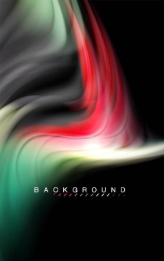 Sıvı sıvı renkler tasarım, renkli mermer veya plastik dalgalı doku arka plan, siyah, iş veya teknoloji sunu veya web broşür için parlak renkli öğeleri kapak tasarımı, duvar kağıdı