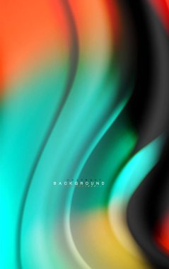 Sıvı sıvı renkler tasarım, renkli mermer veya plastik dalgalı doku arka plan, siyah, iş veya teknoloji sunu veya web broşür için parlak renkli öğeleri kapak tasarımı, duvar kağıdı