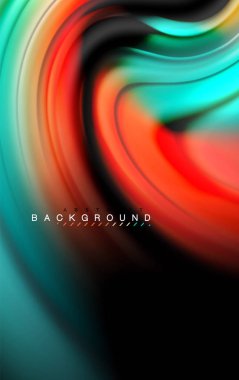 Sıvı sıvı renkler tasarım, renkli mermer veya plastik dalgalı doku arka plan, siyah, iş veya teknoloji sunu veya web broşür için parlak renkli öğeleri kapak tasarımı, duvar kağıdı