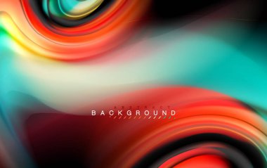 Sıvı sıvı renkler tasarım, renkli mermer veya plastik dalgalı doku arka plan, siyah, iş veya teknoloji sunu veya web broşür için parlak renkli öğeleri kapak tasarımı, duvar kağıdı