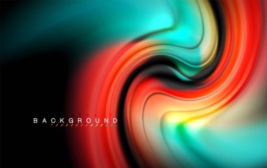 Sıvı sıvı renkler tasarım, renkli mermer veya plastik dalgalı doku arka plan, siyah, iş veya teknoloji sunu veya web broşür için parlak renkli öğeleri kapak tasarımı, duvar kağıdı