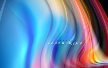 Sıvı sıvı renkler tasarım, renkli mermer veya plastik dalgalı doku arka plan, siyah, iş veya teknoloji sunu veya web broşür için parlak renkli öğeleri kapak tasarımı, duvar kağıdı