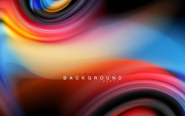 Sıvı sıvı renkler tasarım, renkli mermer veya plastik dalgalı doku arka plan, siyah, iş veya teknoloji sunu veya web broşür için parlak renkli öğeleri kapak tasarımı, duvar kağıdı