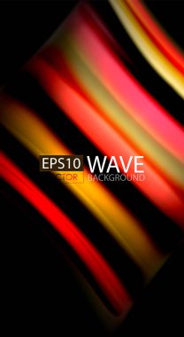 Renk dalga satırları arka plan bulanıklık. Vektör çizim app duvar kağıdı, iş sunma veya web afiş için