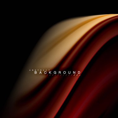 Sıvı karıştırma renkler dalga arka plan tasarlamak vektör. Renkli örgü dalgalar