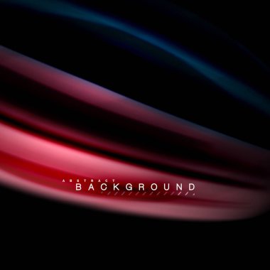 Sıvı karıştırma renkler dalga arka plan tasarlamak vektör. Renkli örgü dalgalar