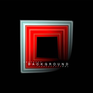 Sıvı çok renkli çizgilerle oluşturulan geometrik şekiller