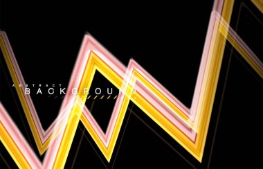 Sıvı çok renkli çizgilerle oluşturulan geometrik şekiller