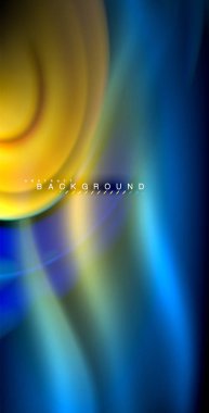 Neon parlayan dalga, sihirli enerji ve ışık arka plan