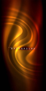 Neon parlayan dalga, sihirli enerji ve ışık arka plan