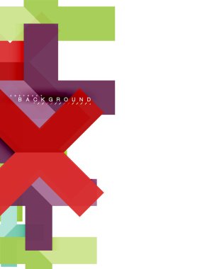 Çok renkli soyut geometrik şekiller, web reklam, iş sunumu, reklamlar paket, geometri arka plan şablonu, duvar kağıdı yazdırma