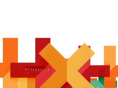 Çok renkli soyut geometrik şekiller, geometri arka plan web afiş için