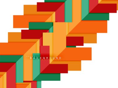 Çok renkli soyut geometrik şekiller, geometri arka plan web afiş için