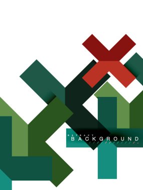 Çok renkli soyut geometrik şekiller, geometri arka plan web afiş için