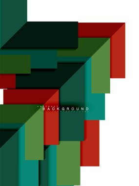 Çok renkli soyut geometrik şekiller, geometri arka plan web afiş için