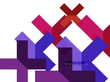 Çok renkli soyut geometrik şekiller, geometri arka plan web afiş için