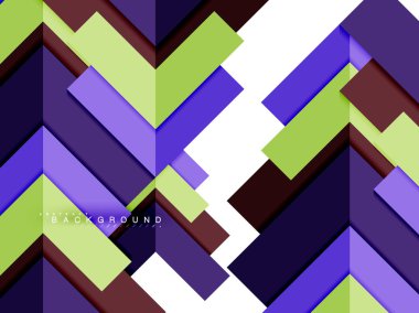 Çok renkli soyut geometrik şekiller, geometri arka plan web afiş için