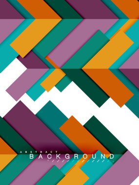 Çok renkli soyut geometrik şekiller, geometri arka plan web afiş için