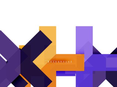 Çok renkli soyut geometrik şekiller, geometri arka plan web afiş için