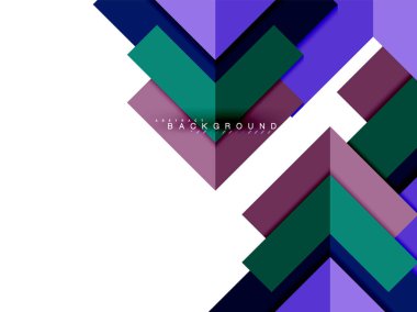 Çok renkli soyut geometrik şekiller, geometri arka plan web afiş için