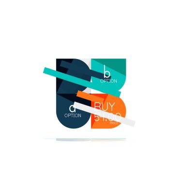 En az daire temiz soyut seçeneği adım Infographic tasarım öğesi, geometrik şekiller - Tur kareler, daireler ve satırları düzeni ile örnek metin