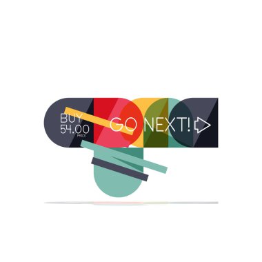 En az daire temiz soyut seçeneği adım Infographic tasarım öğesi, geometrik şekiller - Tur kareler, daireler ve satırları düzeni ile örnek metin