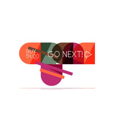 En az daire temiz soyut seçeneği adım Infographic tasarım öğesi, geometrik şekiller - Tur kareler, daireler ve satırları düzeni ile örnek metin