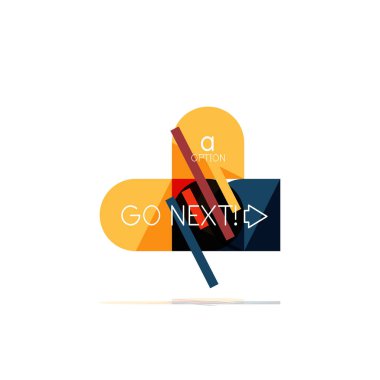 En az daire temiz soyut seçeneği adım Infographic tasarım öğesi, geometrik şekiller - Tur kareler, daireler ve satırları düzeni ile örnek metin