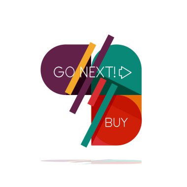 En az daire temiz soyut seçeneği adım Infographic tasarım öğesi, geometrik şekiller - Tur kareler, daireler ve satırları düzeni ile örnek metin