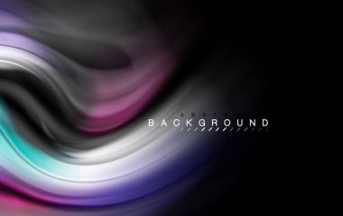 Sıvı sıvı renkler tasarım, renkli mermer veya plastik dalgalı doku arka plan, siyah, iş veya teknoloji sunu veya web broşür için parlak renkli öğeleri kapak tasarımı, duvar kağıdı