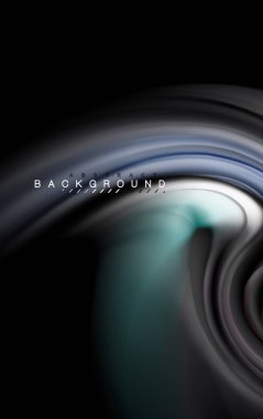 Sıvı sıvı renkler tasarım, renkli mermer veya plastik dalgalı doku arka plan, siyah, iş veya teknoloji sunu veya web broşür için parlak renkli öğeleri kapak tasarımı, duvar kağıdı