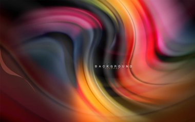 Sıvı sıvı renkler tasarım, renkli mermer veya plastik dalgalı doku arka plan, siyah, iş veya teknoloji sunu veya web broşür için parlak renkli öğeleri kapak tasarımı, duvar kağıdı