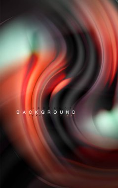 Sıvı sıvı renkler tasarım, renkli mermer veya plastik dalgalı doku arka plan, siyah, iş veya teknoloji sunu veya web broşür için parlak renkli öğeleri kapak tasarımı, duvar kağıdı