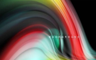 Sıvı sıvı renkler tasarım, renkli mermer veya plastik dalgalı doku arka plan, siyah, iş veya teknoloji sunu veya web broşür için parlak renkli öğeleri kapak tasarımı, duvar kağıdı