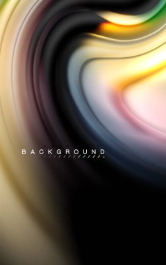 Sıvı sıvı renkler tasarım, renkli mermer veya plastik dalgalı doku arka plan, siyah, iş veya teknoloji sunu veya web broşür için parlak renkli öğeleri kapak tasarımı, duvar kağıdı