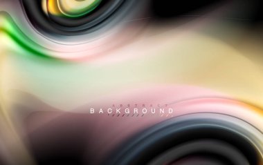 Sıvı sıvı renkler tasarım, renkli mermer veya plastik dalgalı doku arka plan, siyah, iş veya teknoloji sunu veya web broşür için parlak renkli öğeleri kapak tasarımı, duvar kağıdı