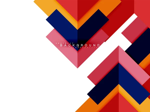 Разноцветные абстрактные геометрические формы, геометрический фон для веб-баннера — стоковый вектор