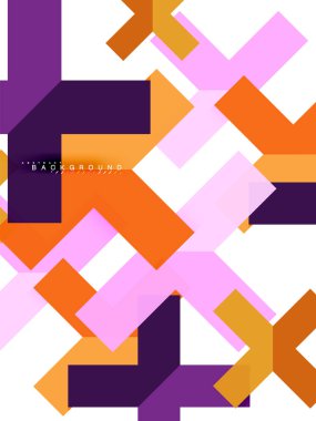 Çok renkli soyut geometrik şekiller, geometri arka plan web afiş için