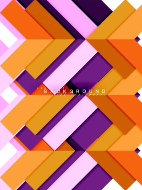 Çok renkli soyut geometrik şekiller, geometri arka plan web afiş için