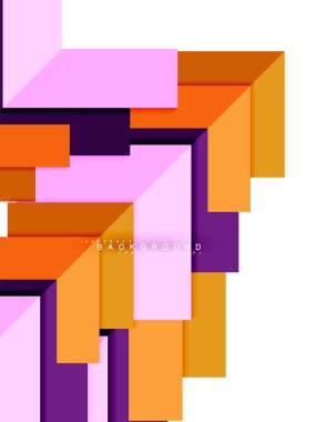 Çok renkli soyut geometrik şekiller, web reklam, iş sunumu, reklamlar paket, geometri arka plan şablonu, duvar kağıdı yazdırma