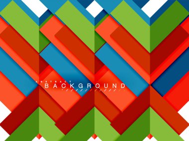 Çok renkli soyut geometrik şekiller, geometri arka plan web afiş için